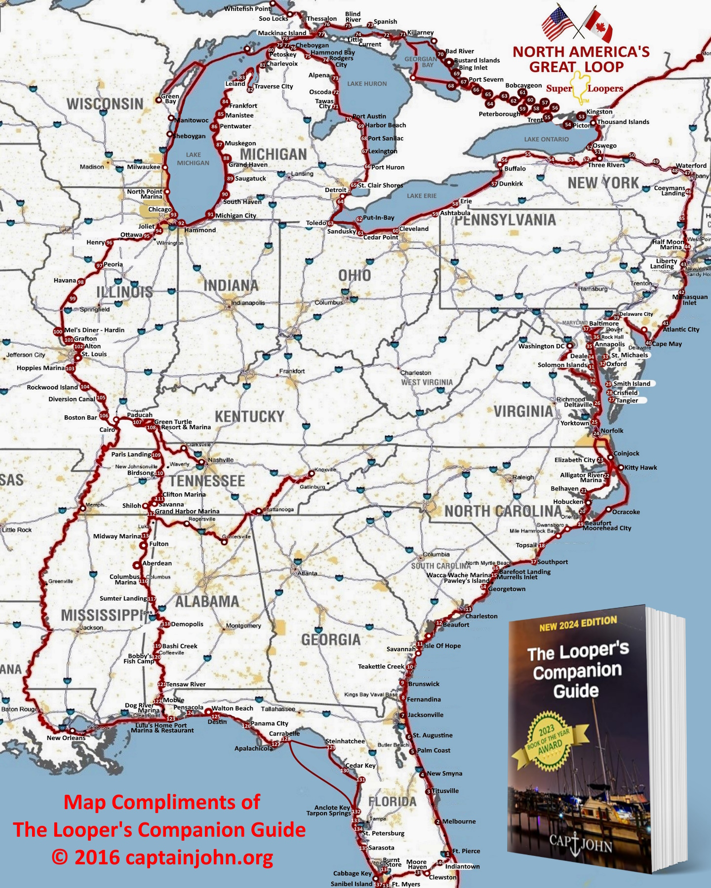 Great Loop Map